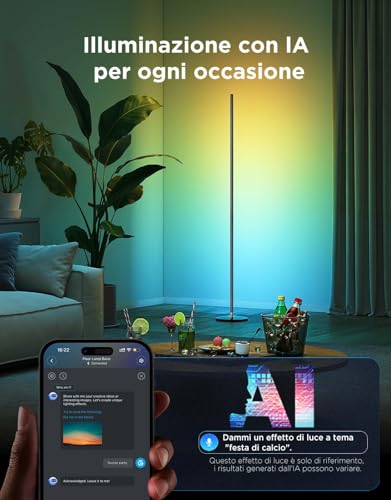 Thumbnail 4 de Govee RGBIC Lampade da Terra LED – Piantana Moderna Nero, 136 cm