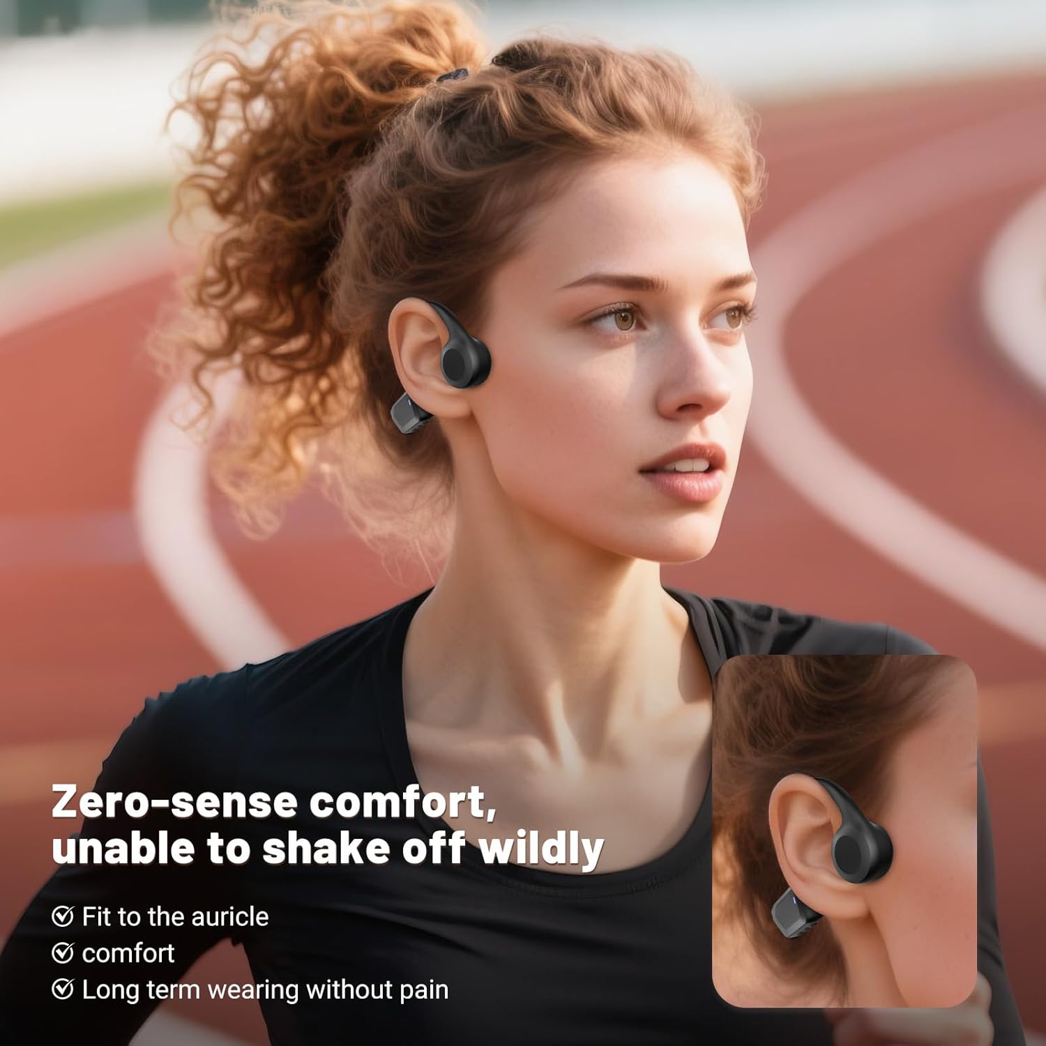 Detalle de New Waterproof Open-Ear Bone Conduction Headphones with Bluetooth 6.0