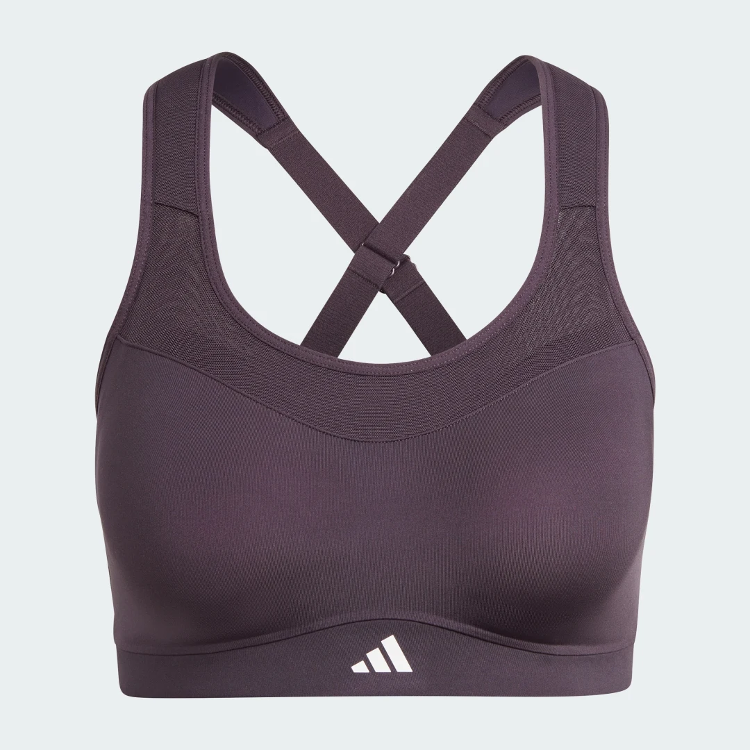 Detalle de Sujetador TLRD Impact Training High-Support de Adidas — color Violeta