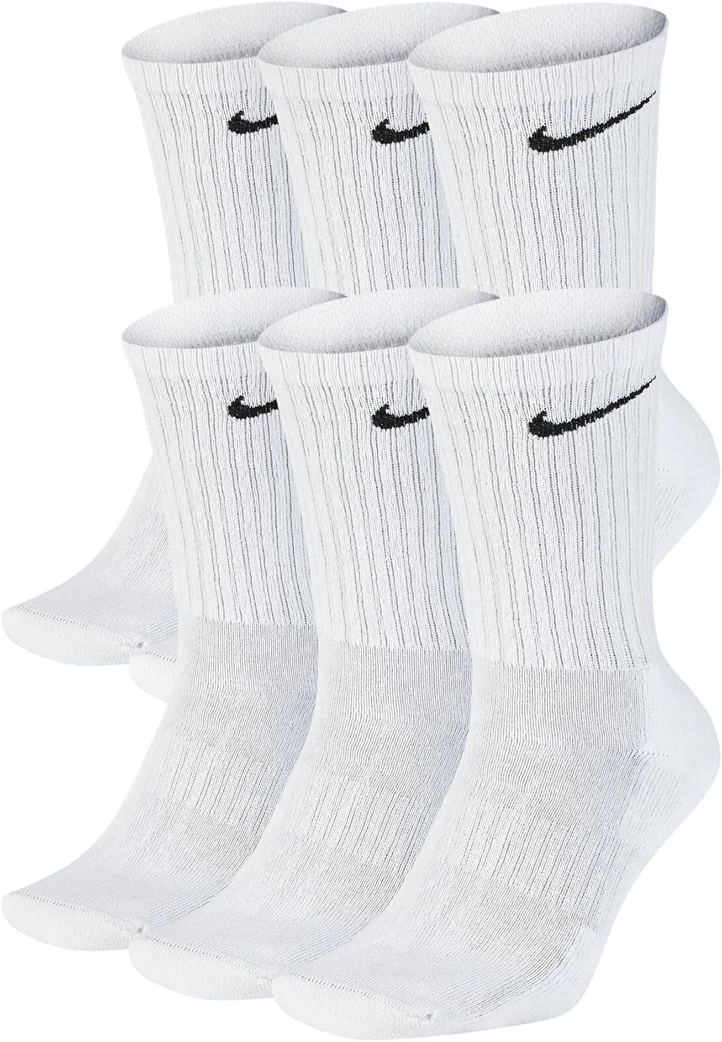 Thumbnail 3 de Nike Mixte Cush Crew - 3p Value Chaussette Noir/Blanc (S EU) – Confort et durabilité