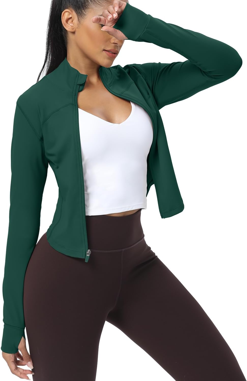 Detalle de AVGO Women's Cropped Workout Jacket