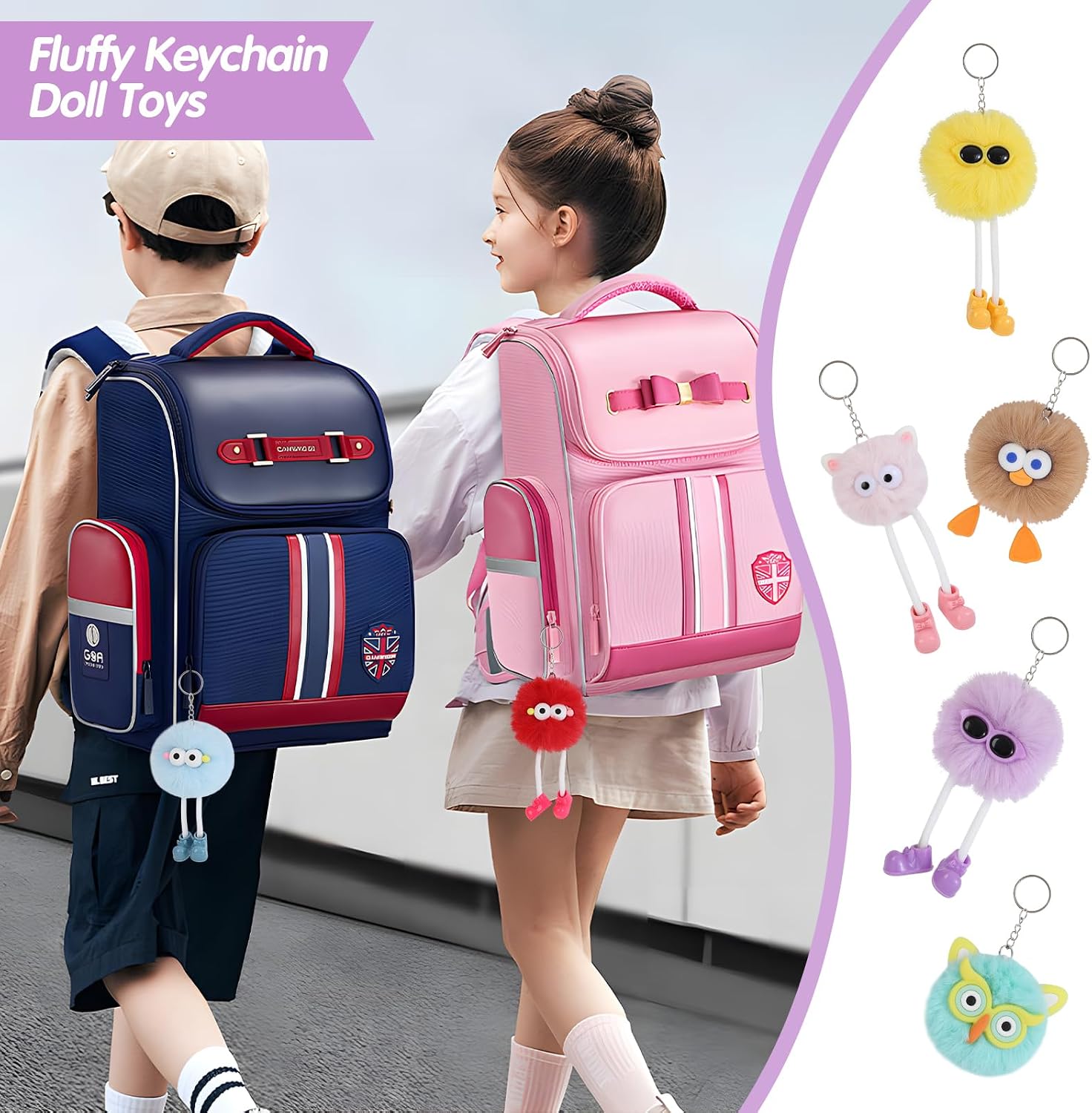 Detalle de OMyFav 24-Piece Easter Plush Keychain Party Favors (Easter Egg Filler Toys)