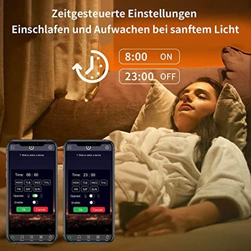 Detalle de KSIPZE LED Streifen 10m RGB – Bluetooth App, IR-Fernbedienung, Musik Sync, dimmbar