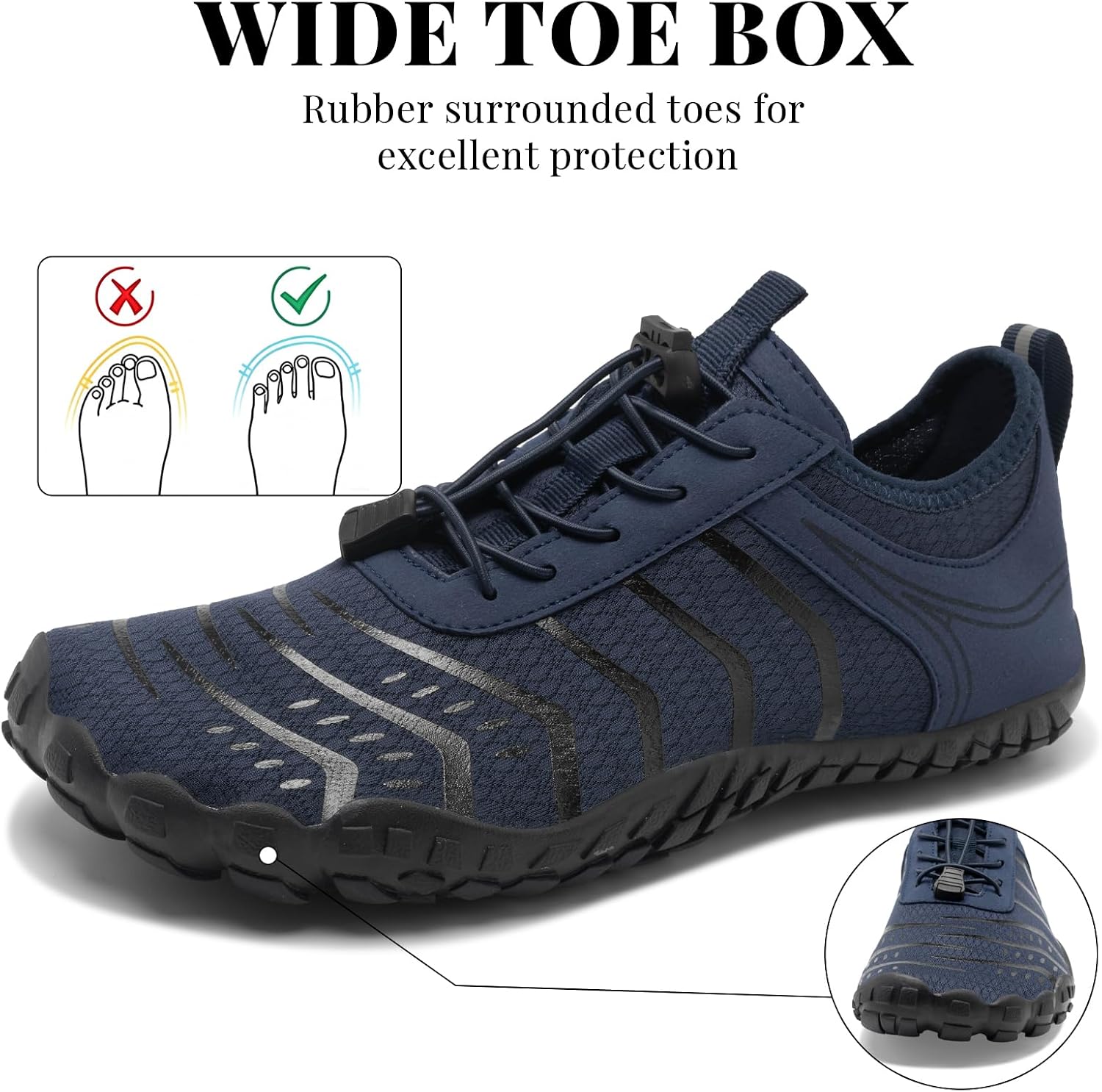 Thumbnail 4 de 2026 Hiking Barefoot Shoes for Women and Men: Wide Toe Box, Zero Drop, Non-Slip Ground Grip