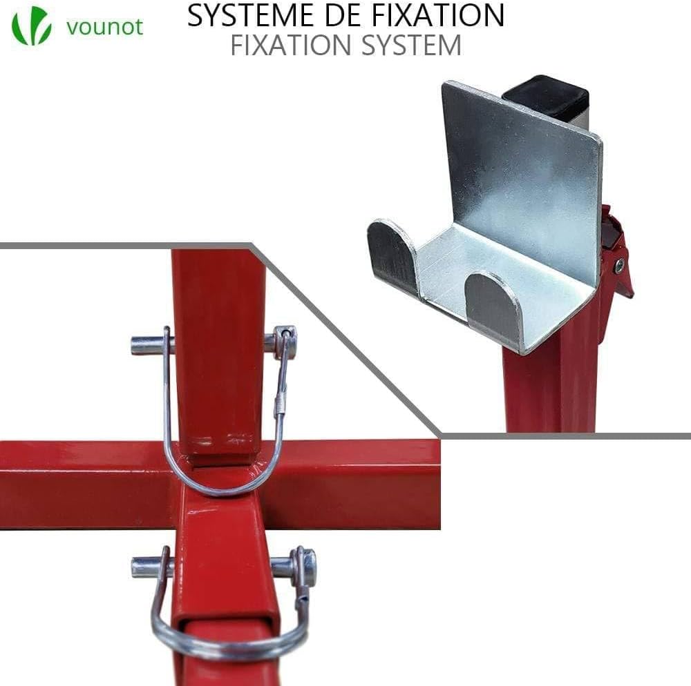 Thumbnail 3 de VOUNOT Lève Tondeuse – Hauteur réglable 43–61 cm, charge 50 kg, soutien frontal en métal