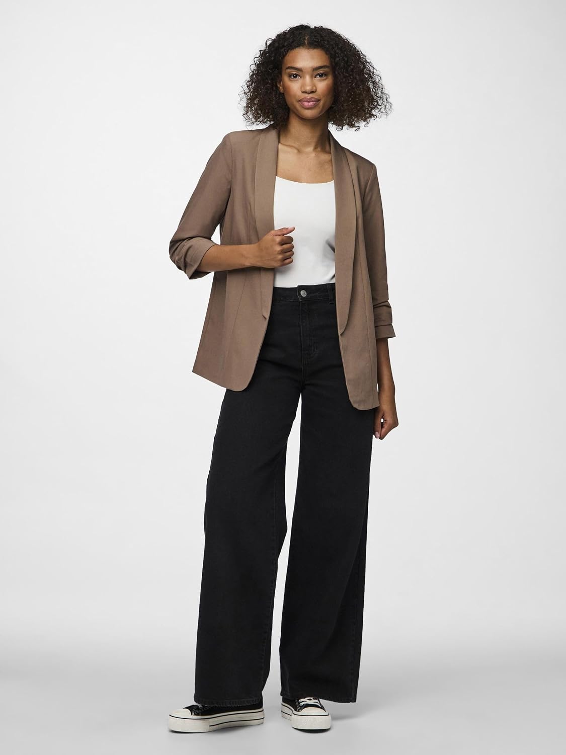 Detalle de PIECES Blazer PCBOSELLA – eleganter 3/4-Ärmel Blazer in regulärer Passform