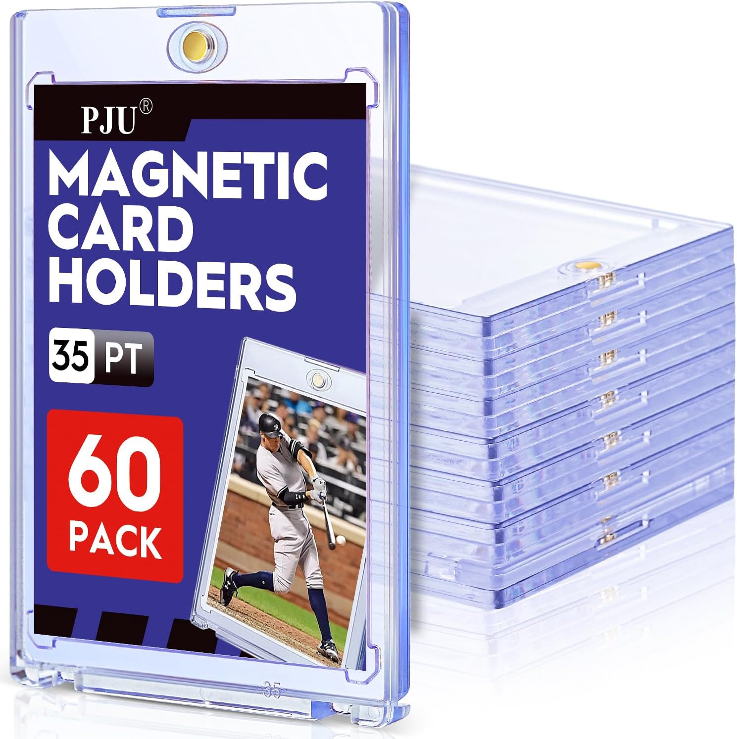 Thumbnail 6 de 30ct Magnetic Card Holder, 35pt One Touch Card Protector with UV Shield