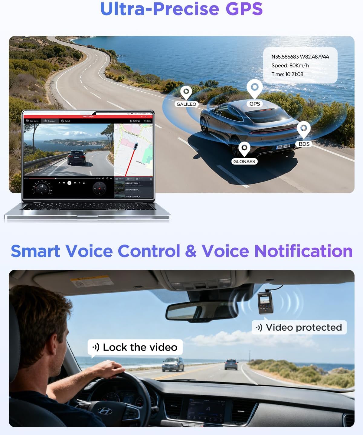 Thumbnail 6 de VIOFO A119M Pro 4K HDR Dash Cam with STARVIS 2 IMX678, Wi-Fi 6, GPS