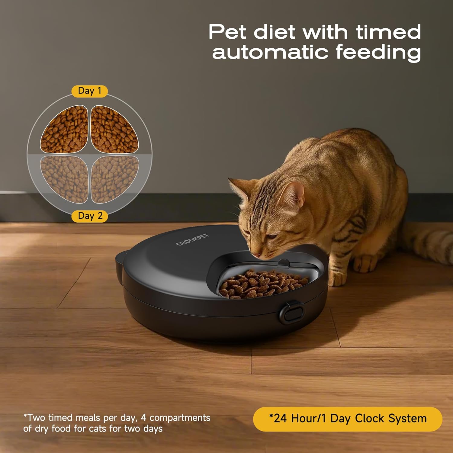 Detalle 2 de Futterautomat für Katzen mit Timer und Kühlung 🐱