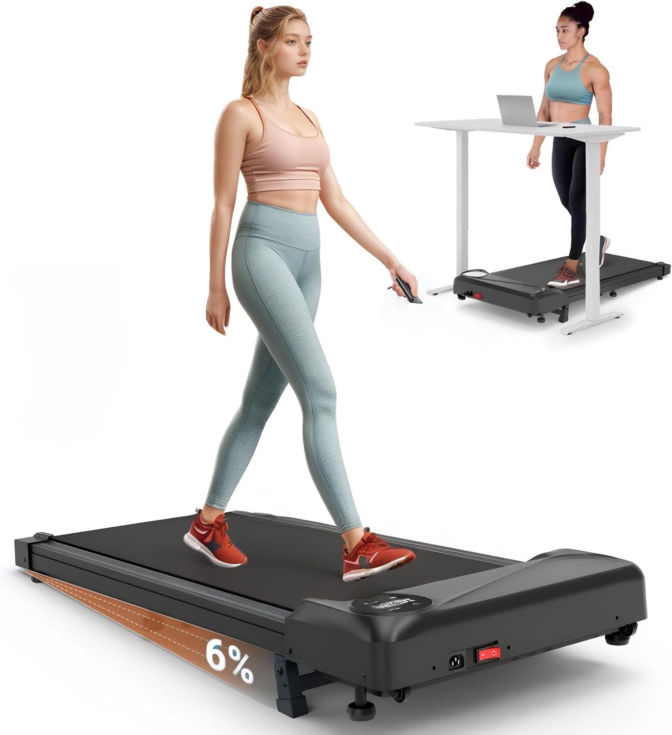 Detalle de THERUN Walking Pad Laufband 2,5 PS