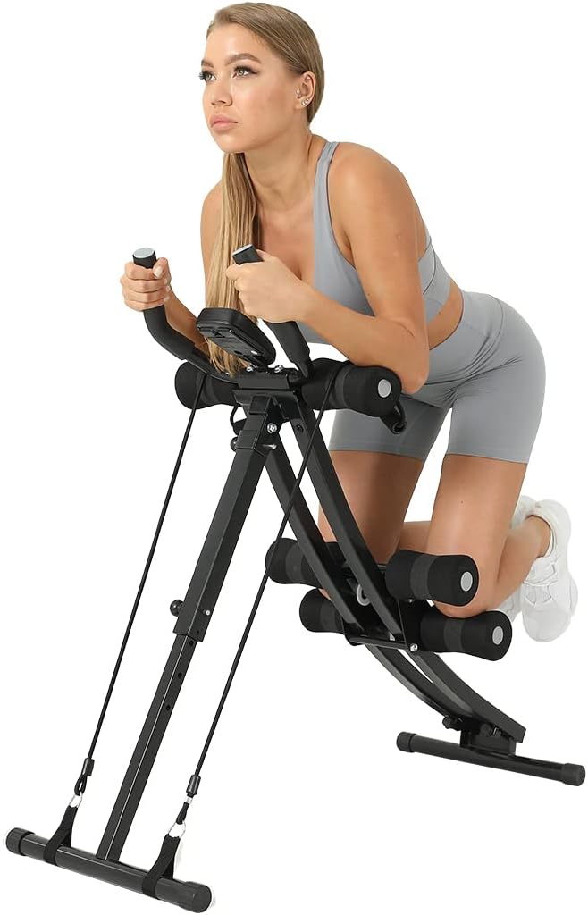 Detalle 2 de WINBOX Adjustable Ab Machine with Resistance Bands and Digital Workout Counter