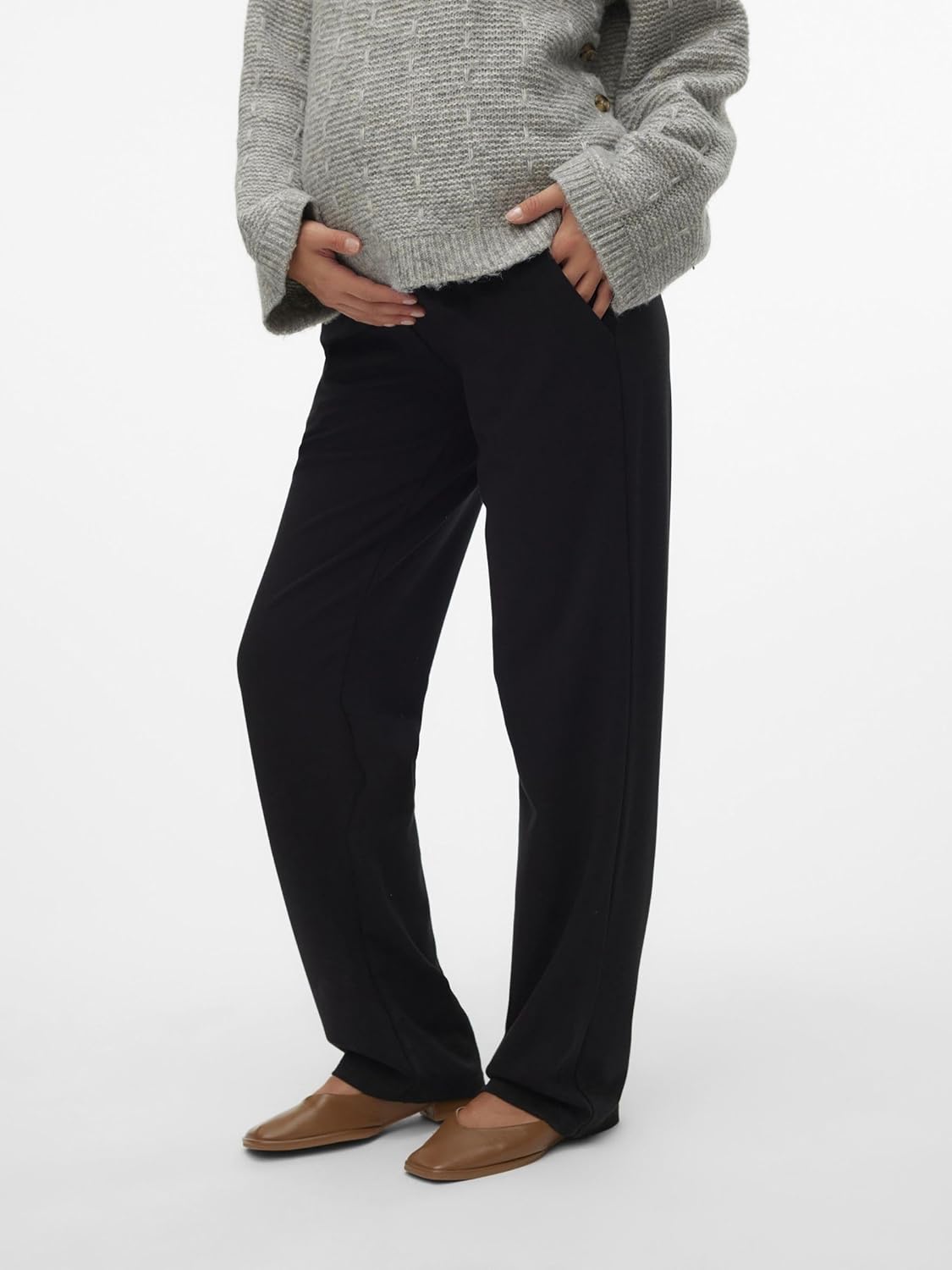 Thumbnail 5 de MAMALICIOUS Damen Mllif Straight JRS Pant Noos – Hose für Schwangere mit hohem Bund