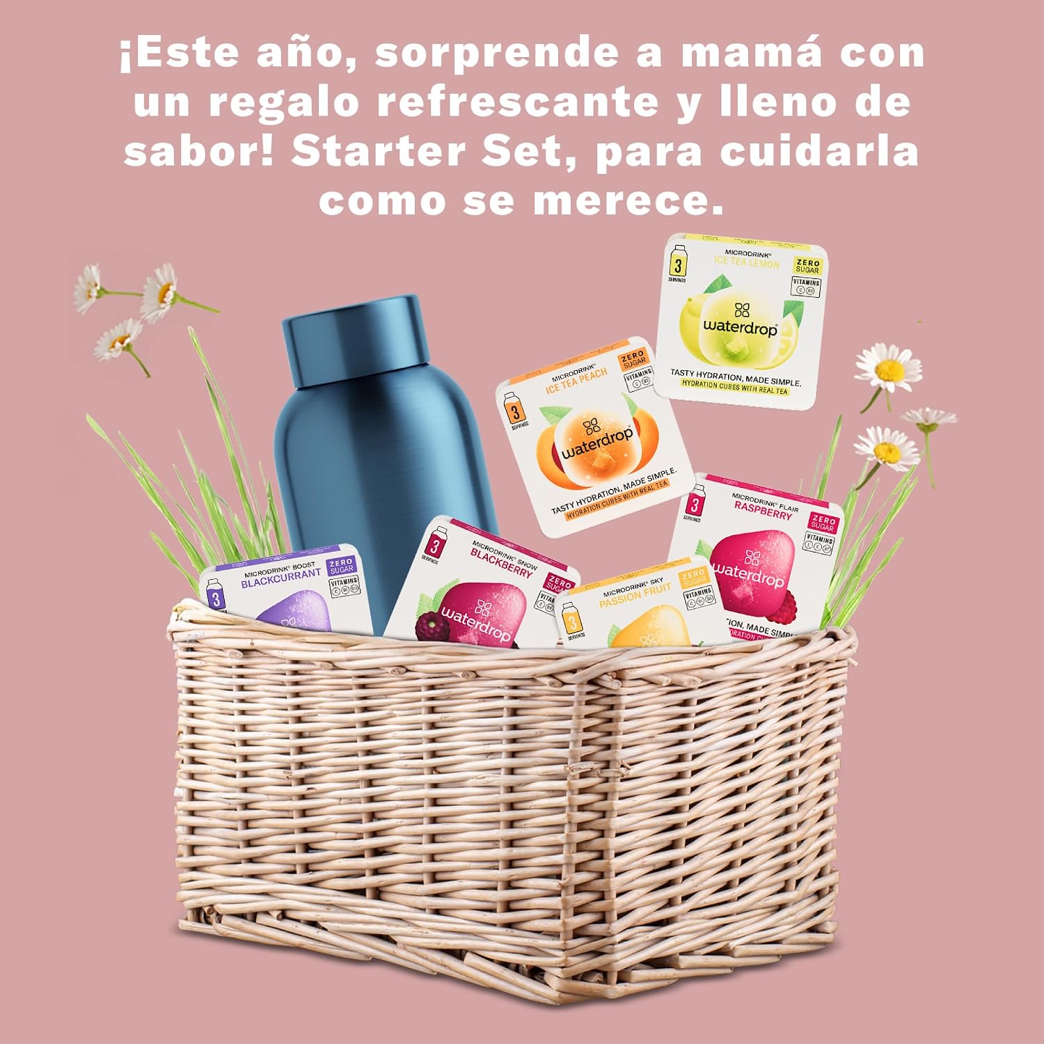 Thumbnail 6 de waterdrop® Starter Set Steel: Botella de Acero y Bebidas 🍹