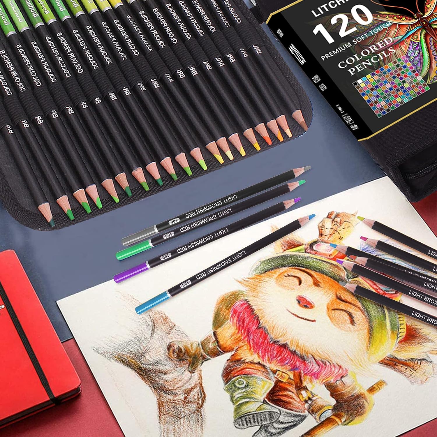 Thumbnail 4 de Vozuna 120 Colouring Pencils 120 shades
