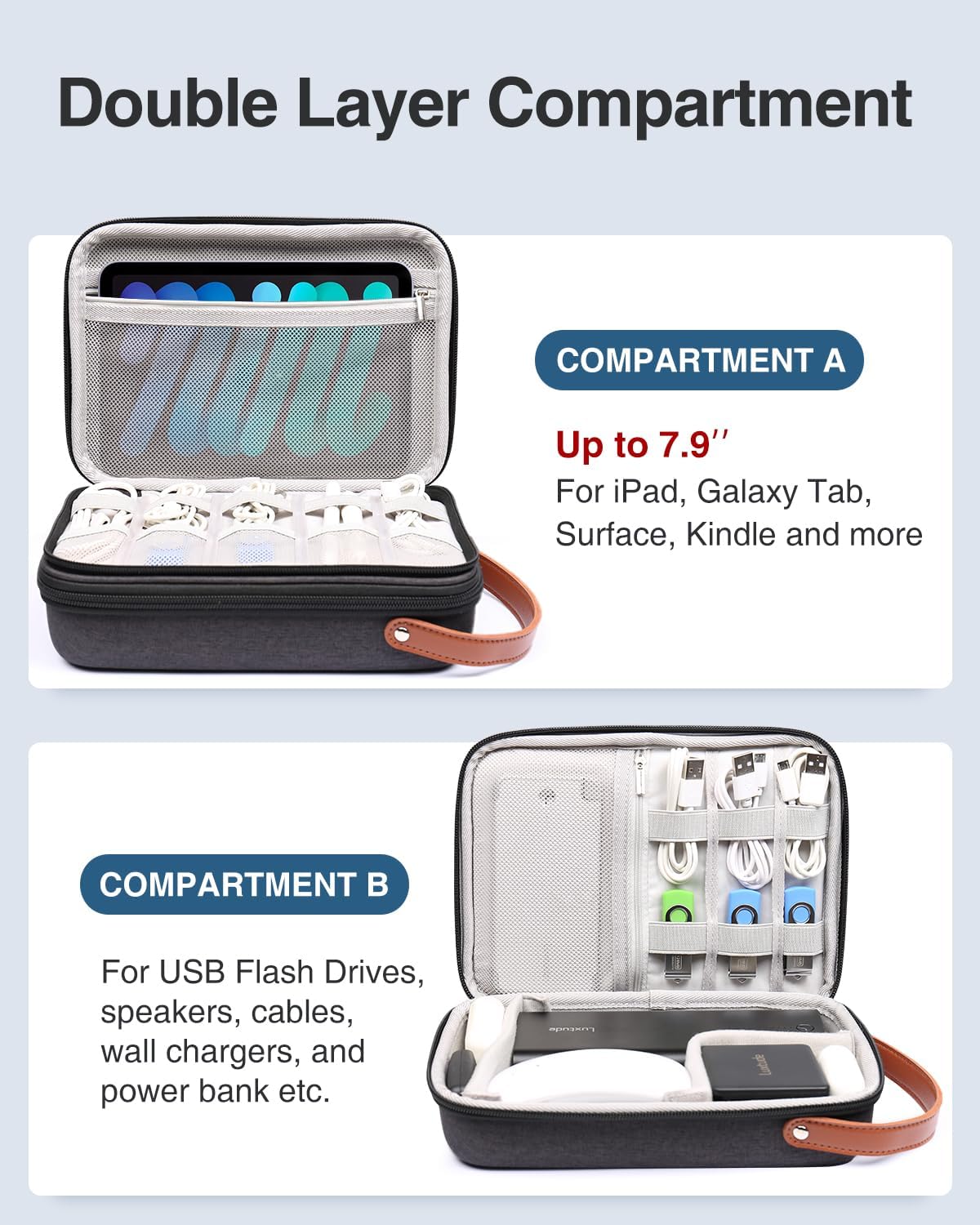 Thumbnail 2 de Luxtude EVA Large tech organiser travel case