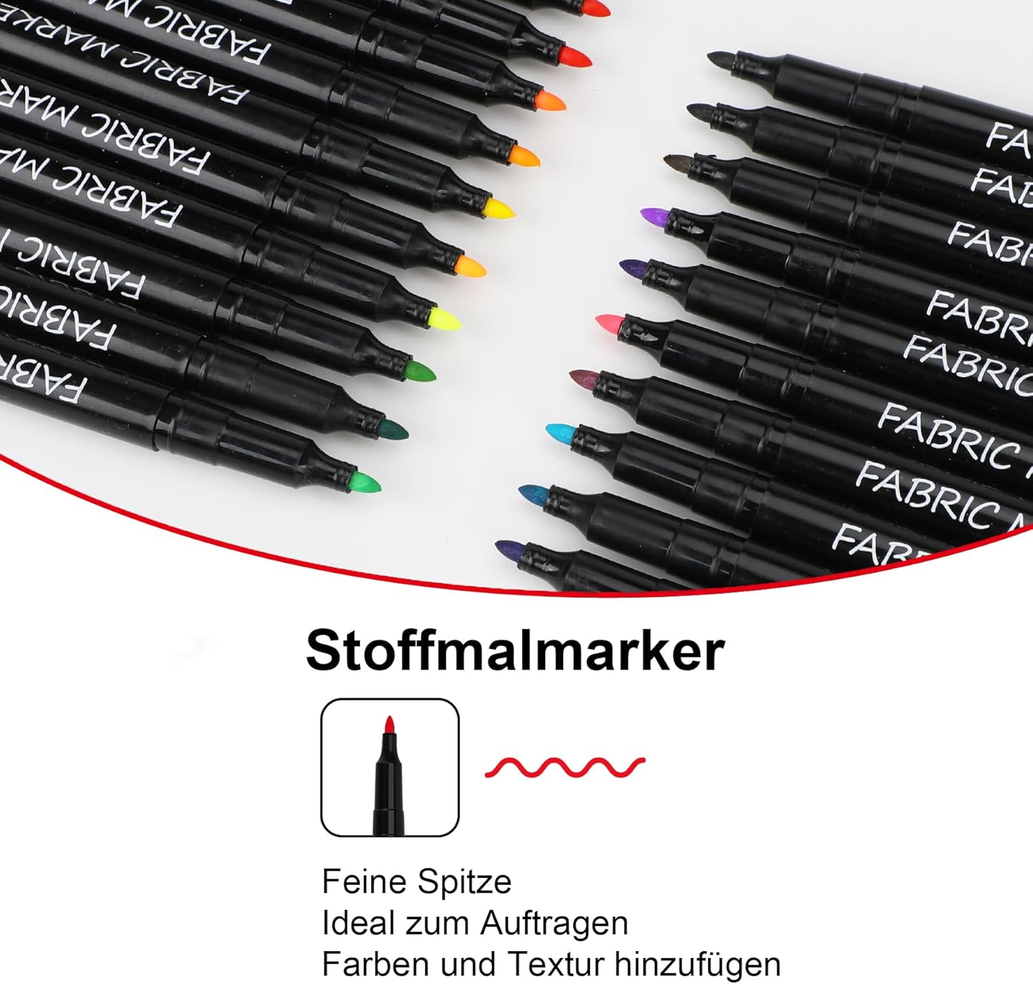 Thumbnail 1 de Pamaker 20 Textilstifte waschfest 🖍️