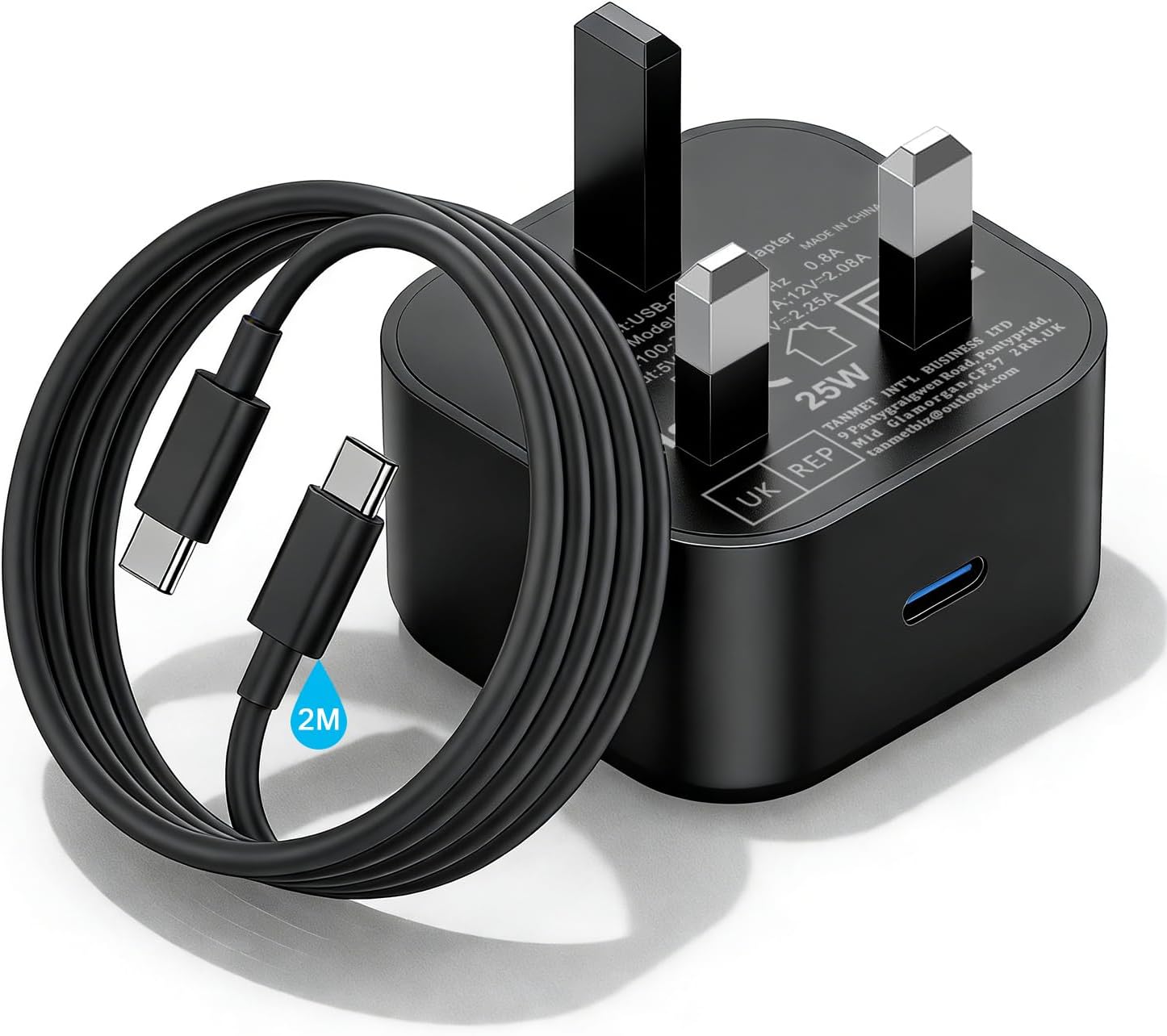 Detalle de Samsung 25W fast charger with 2m USB-C cable