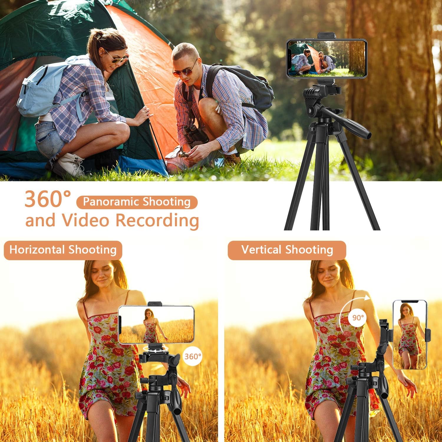 Detalle de Everesta iPhone tripod 54 inch