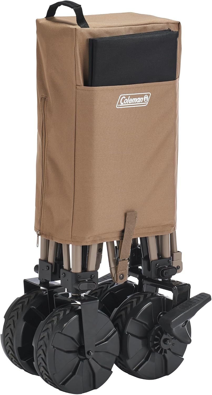 Detalle 2 de Coleman アウトドアワゴンマックス キャリーワゴン 幅広タイヤ・耐荷重100kg・自立収納
