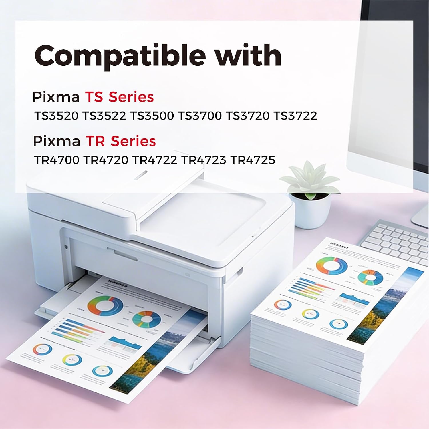 Thumbnail 1 de Seecolor PG-275XL Black Ink Cartridge, 2-Pack for Canon PIXMA TS/TR Printers