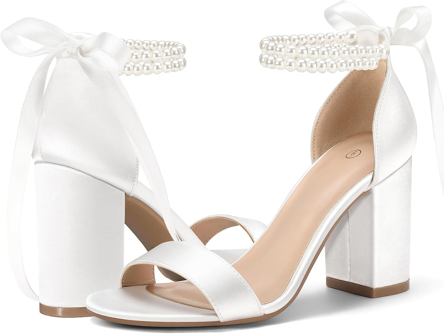 Detalle de COASIS Women's Block Heel Sandals, 3.5-Inch Heel, Open Toe and Ankle Strap