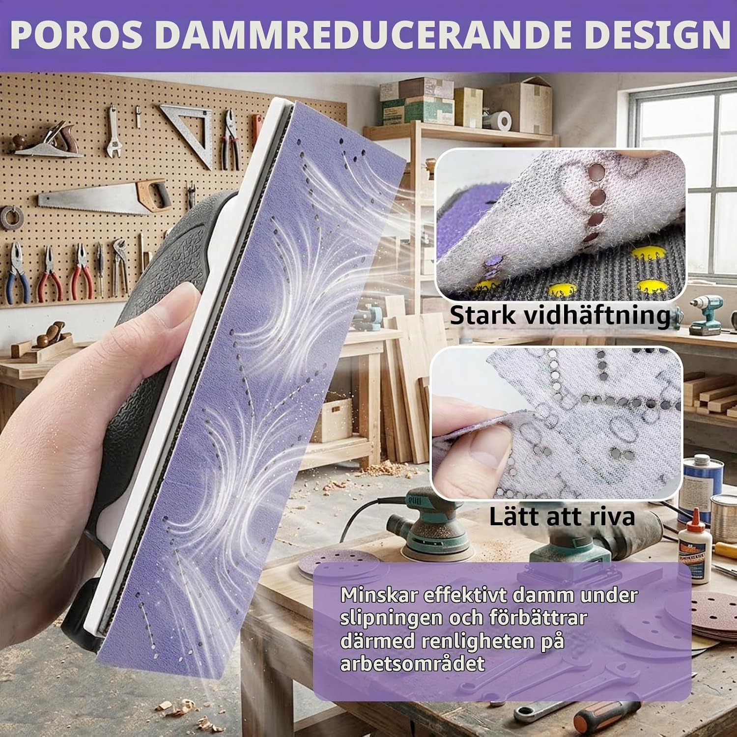 Detalle 1 de Geogieew ZS-SZJ-80 sliprulle, 70 mm x 12 m, keramisk korn 80