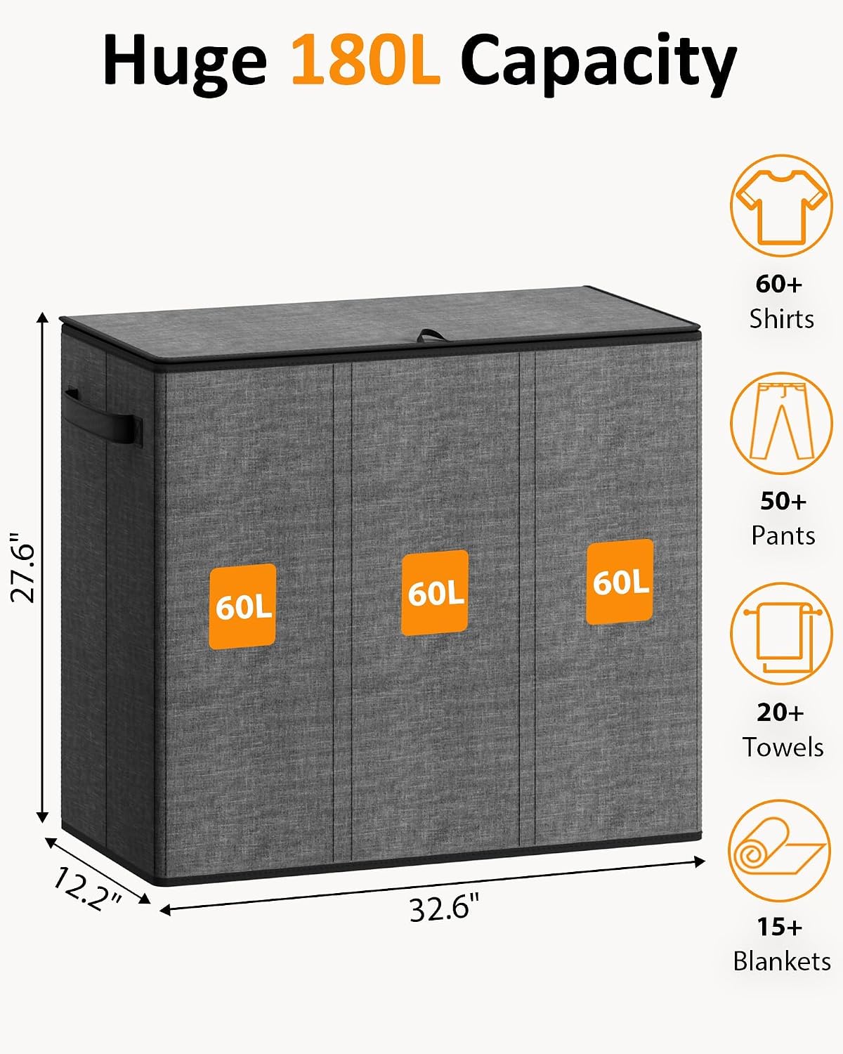 Detalle 2 de Optish Laundry Hamper 180L