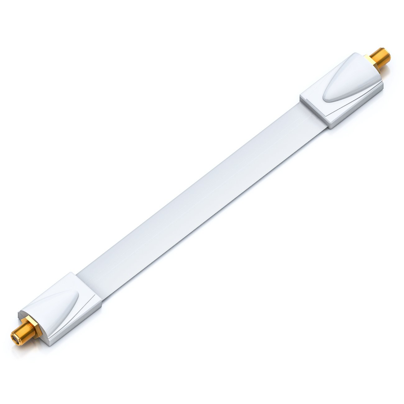 Thumbnail 2 de deleyCON Fensterdurchführung SAT Kabel 26 cm, flach 0,3 mm – vergoldete F-Buchsen, Fenster & Türen