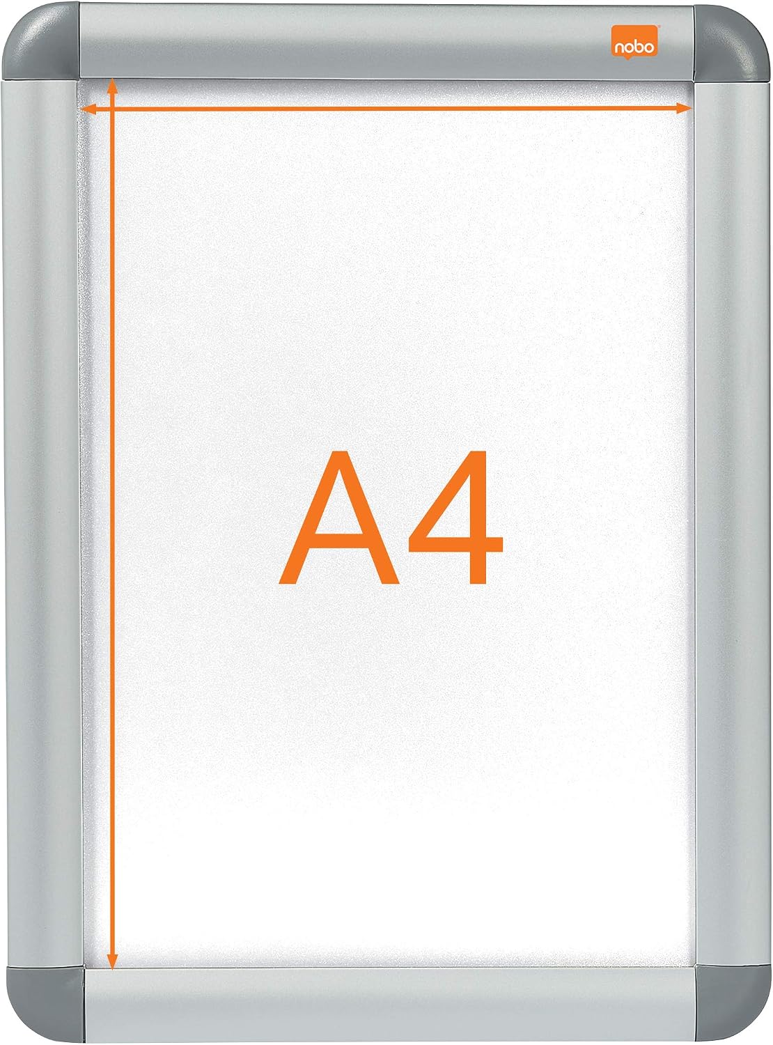 Thumbnail 1 de Nobo Quadro per Poster da Parete A4 con Cornice a Scatto in Alluminio, Argento