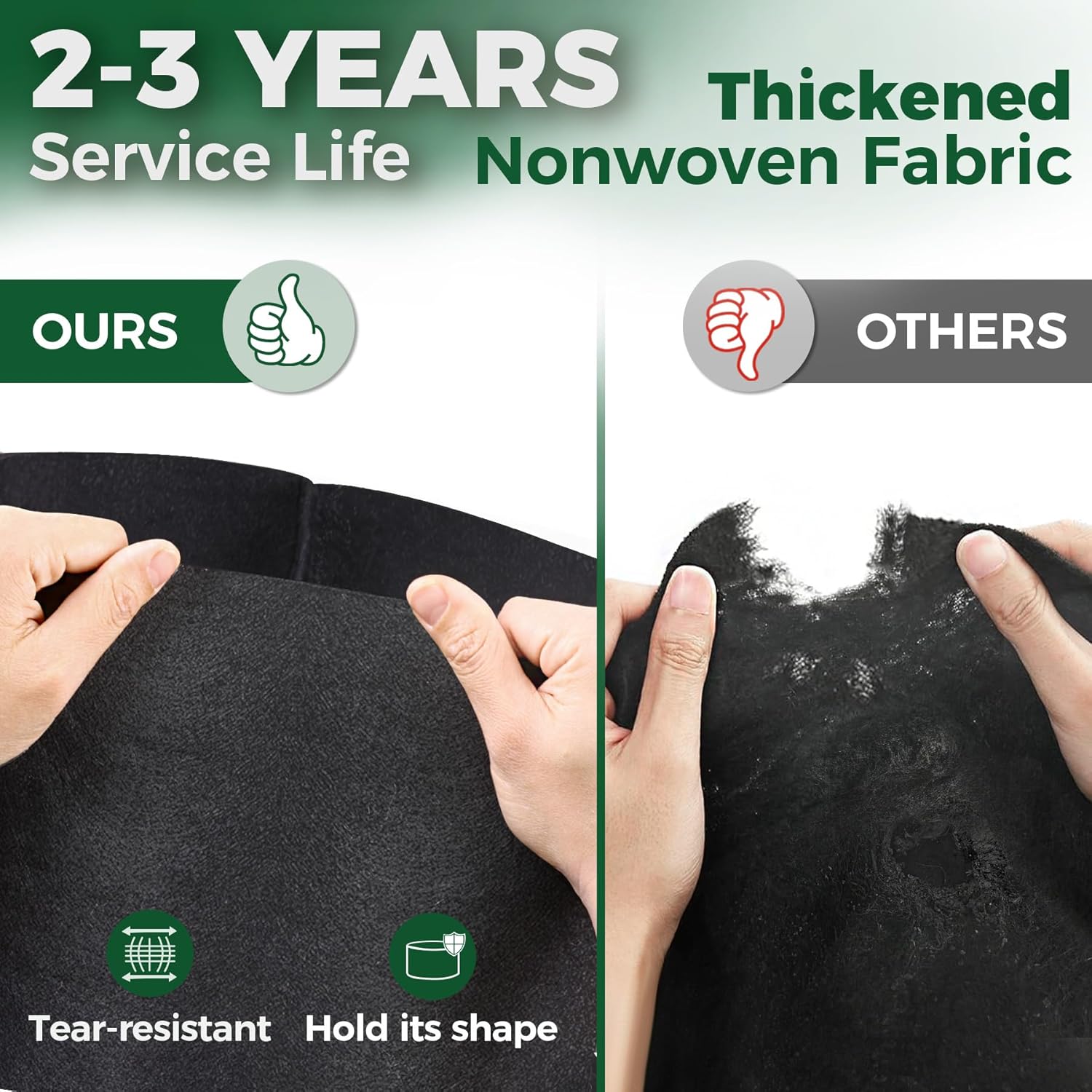 Thumbnail 5 de Grow bags with handles, 10 gallon 10 pack