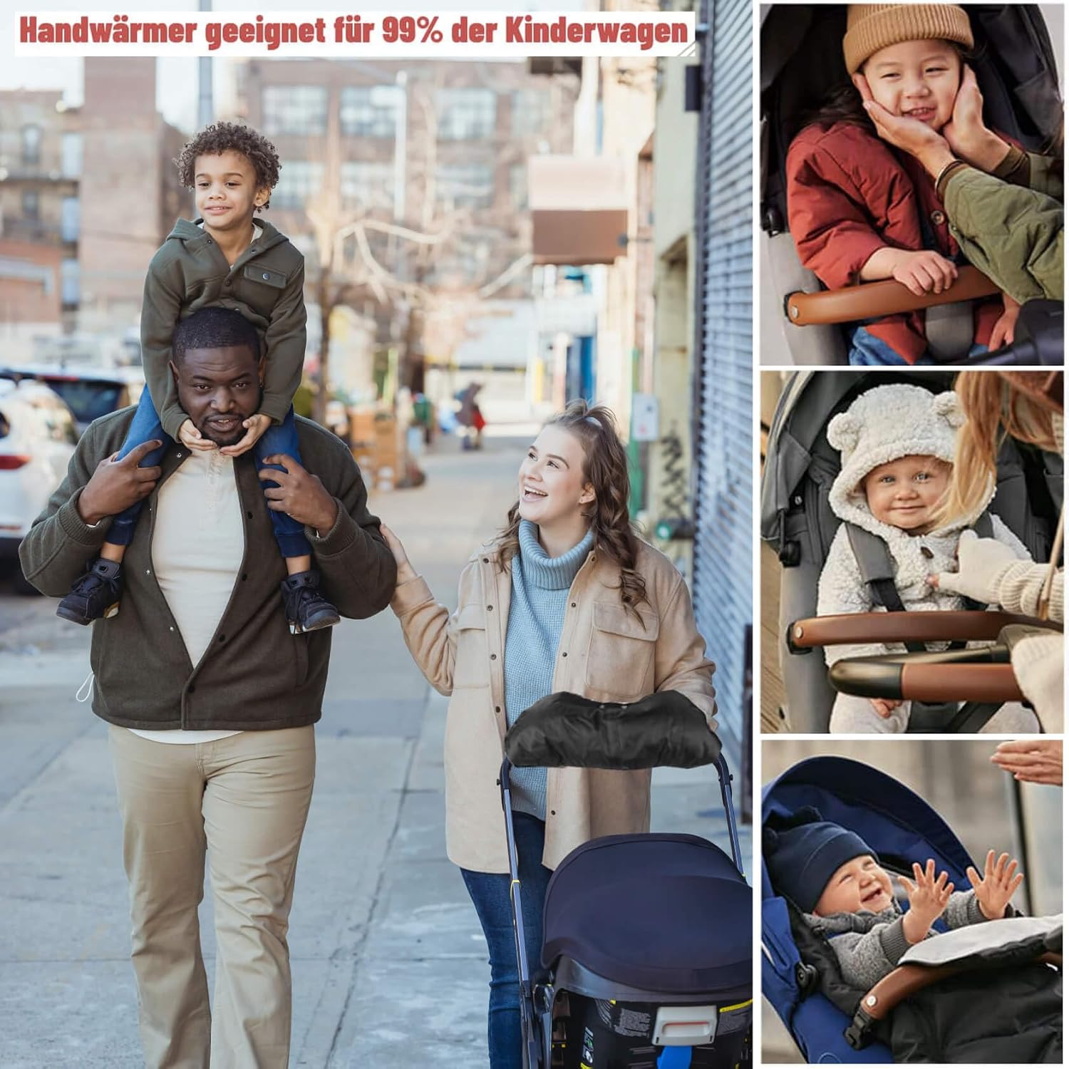 Thumbnail 5 de Pram Hand Warmer Universal Size Hand Muff