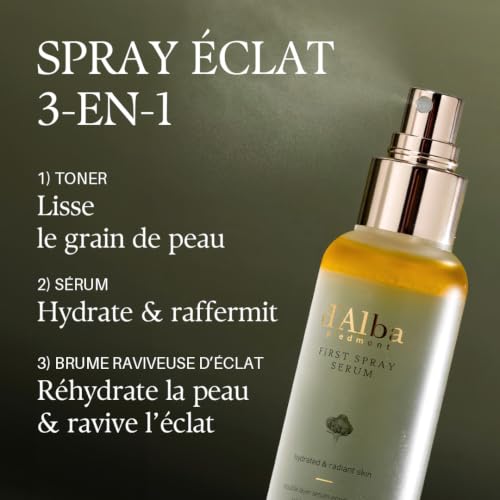 Detalle de d'alba Piedmont Truffe Blanche Italienne First Spray Serum (100 ml) – Brume sérum et huile, vegan et hypoallergénique