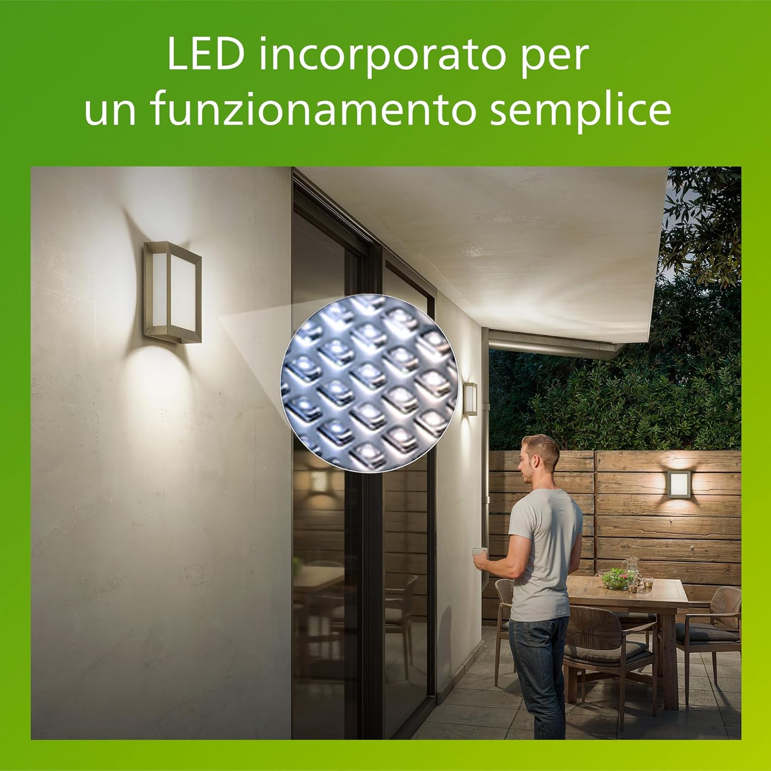 Thumbnail 5 de Philips Karp applique LED da esterno IP44 in alluminio grigio antracite, 5,5 W e luce bianca calda 2.700 K