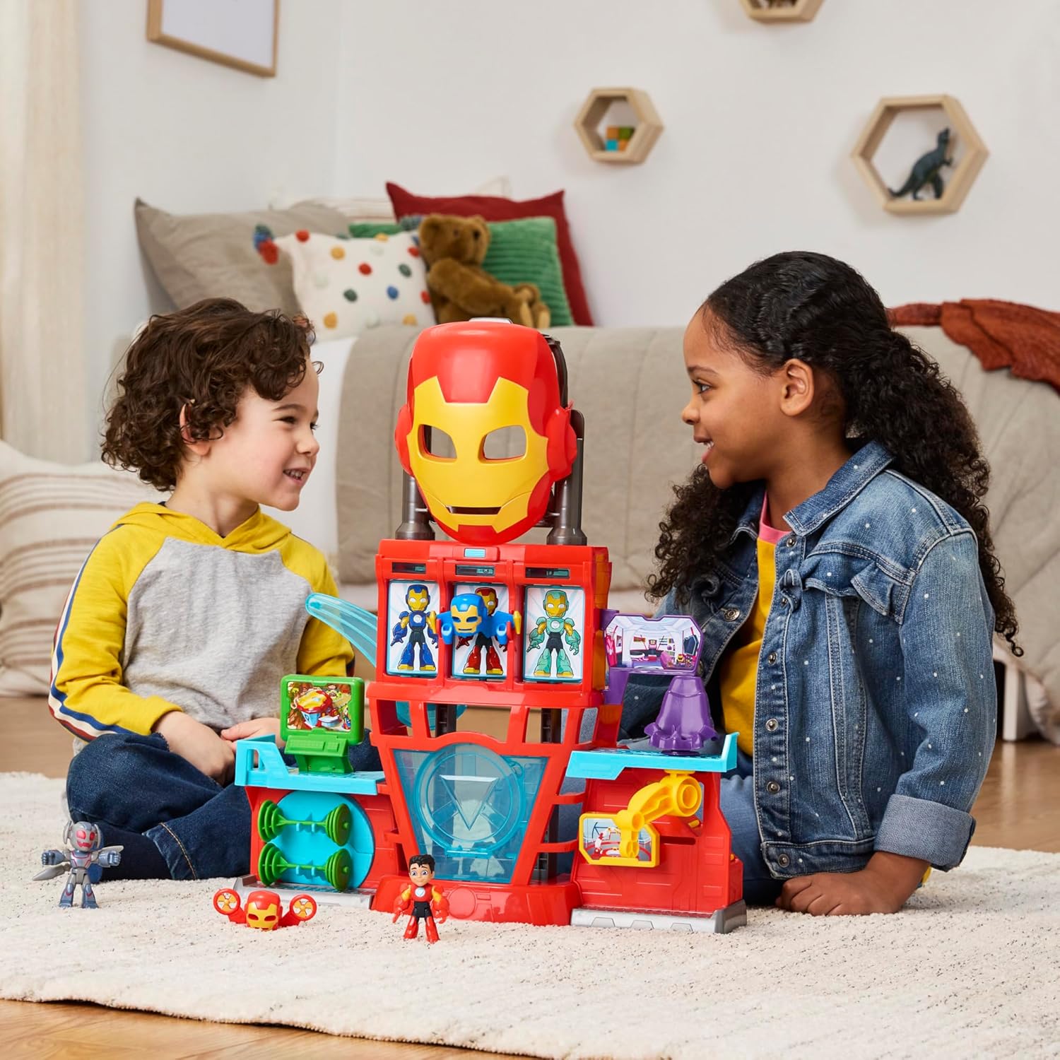 Thumbnail 4 de Marvel Iron Man Quartier Spielset 2‑in‑1