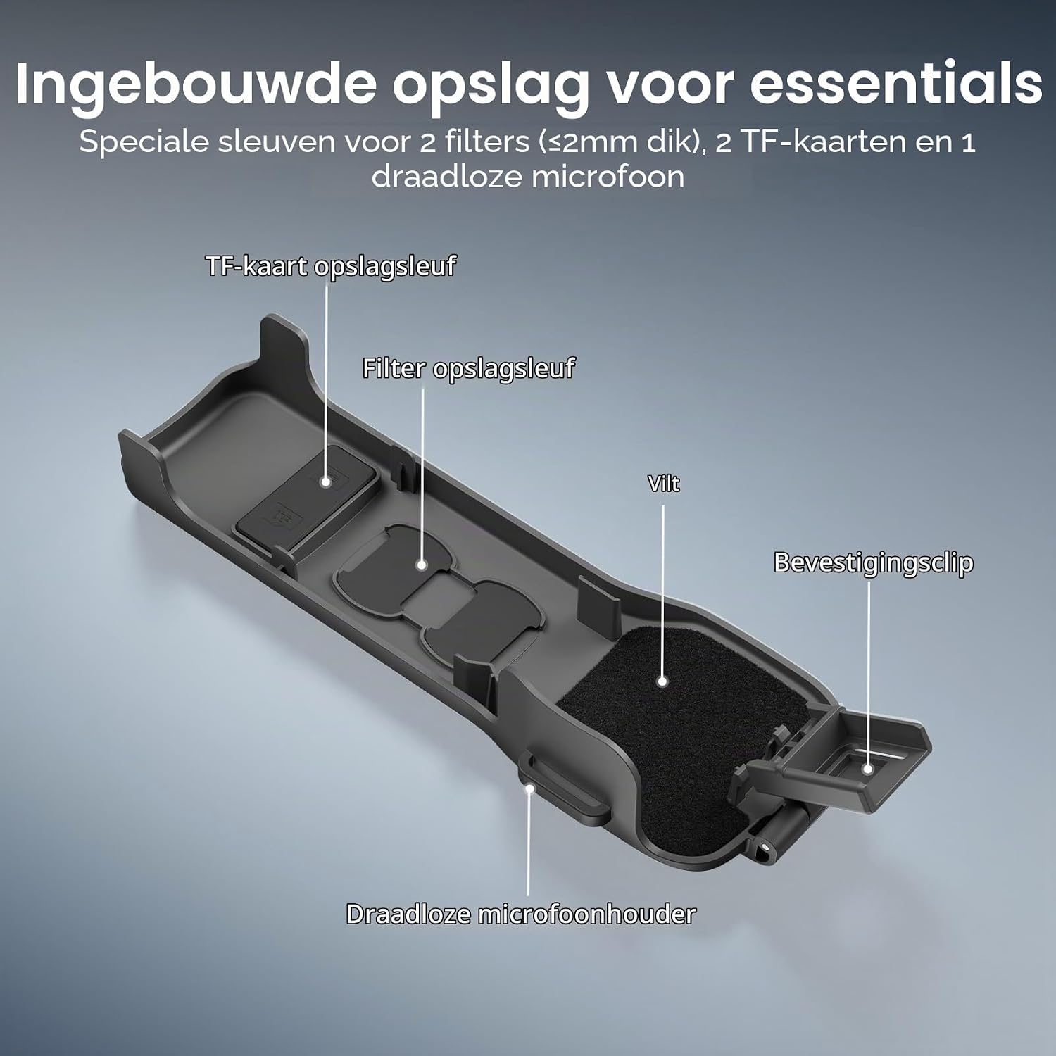 Thumbnail 2 de SMALLRIG 5610 harde beschermhoes voor DJI Osmo Pocket 3 met accessoirevakken