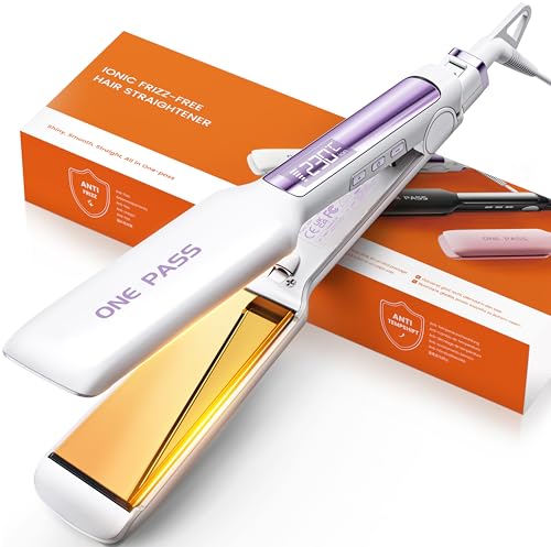 Detalle de Faszin Professional Wide Plate Hair Straighteners, 42mm Titanium Plates