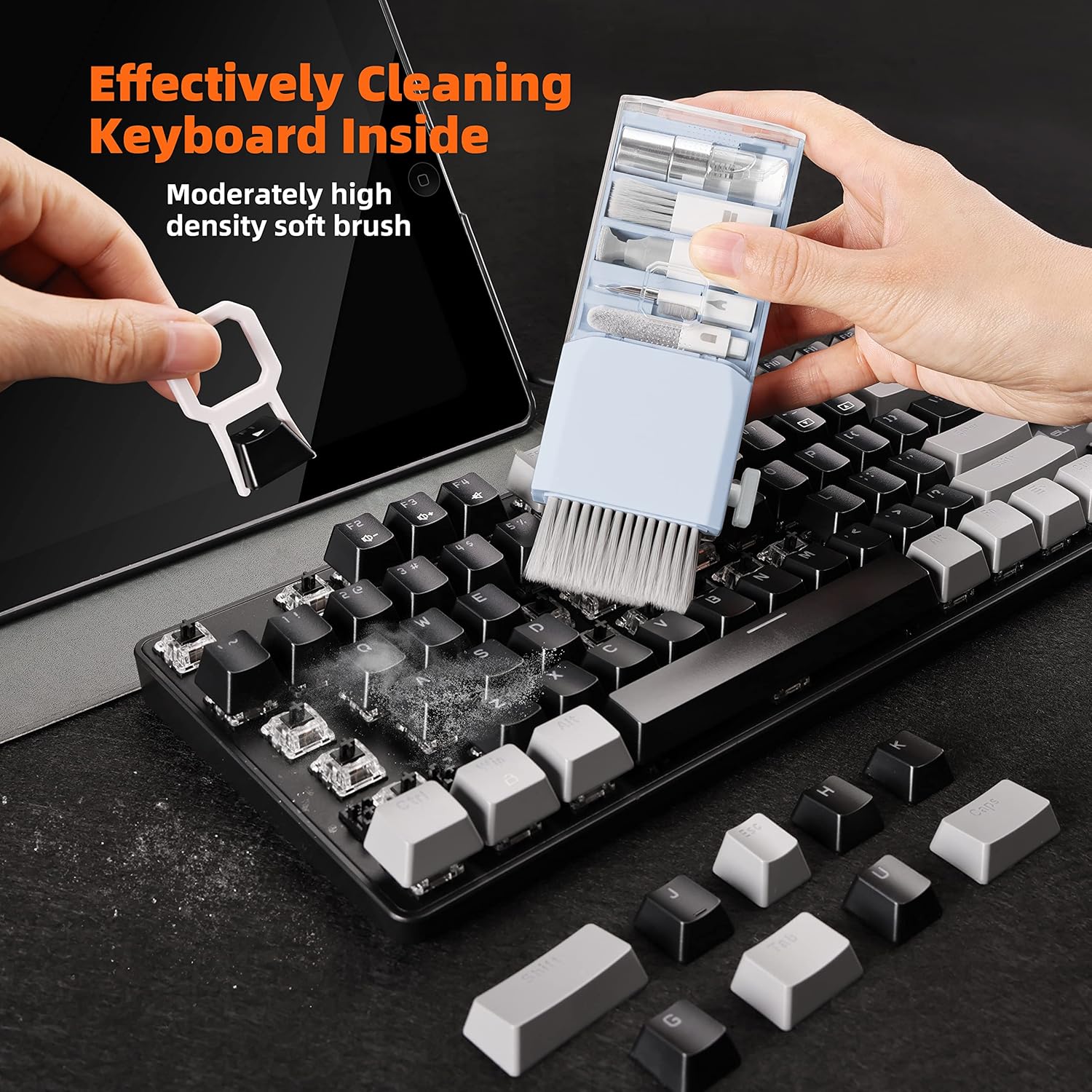 Detalle de Laptop Screen Keyboard Cleaner Kit: Morandi Light Blue