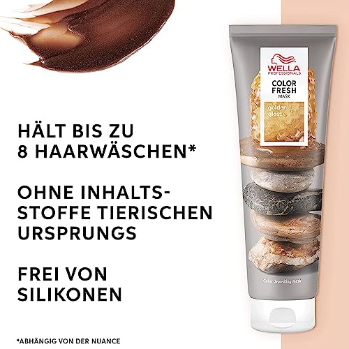 Detalle de Wella Professionals Color Fresh Mask Golden Gloss – Haarkur zum Beleben und Verändern der Haarfarbe