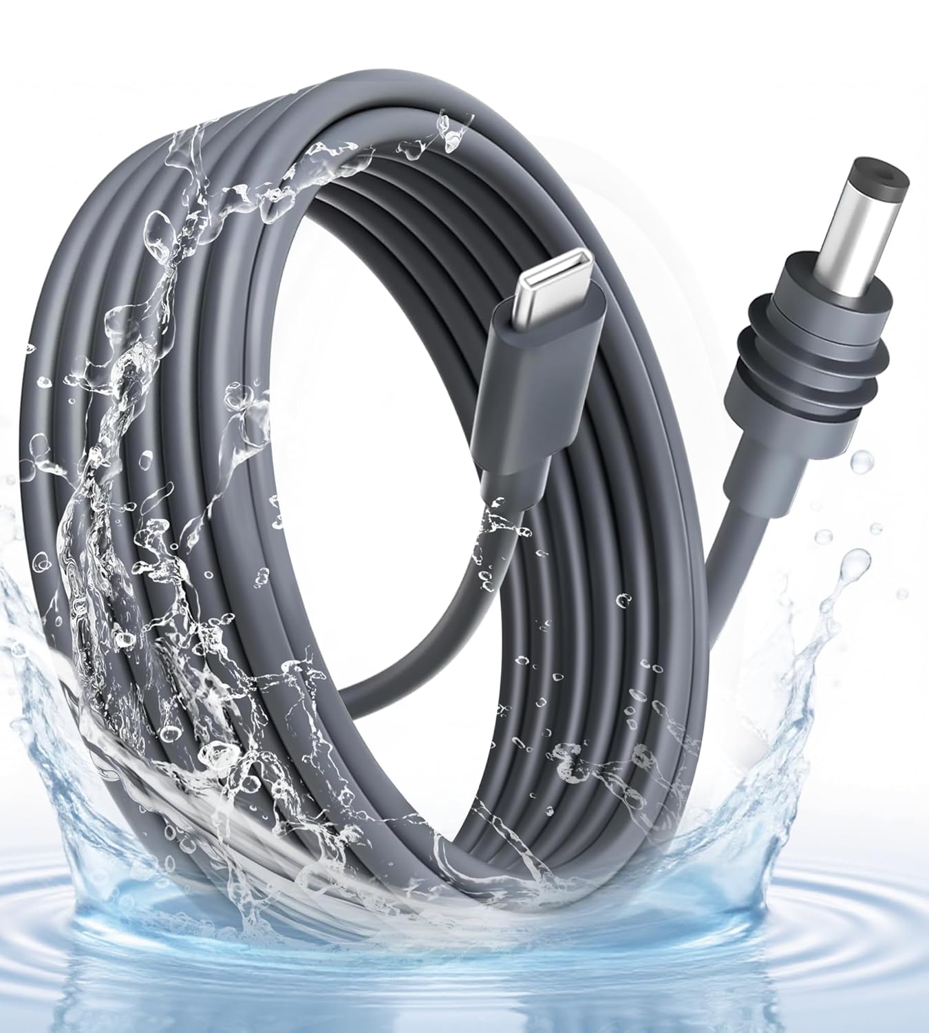 Detalle de MEKEET Starlink Mini USB Cable 16.4FT/5M: USB-C to DC Power Cable for Outdoor Use