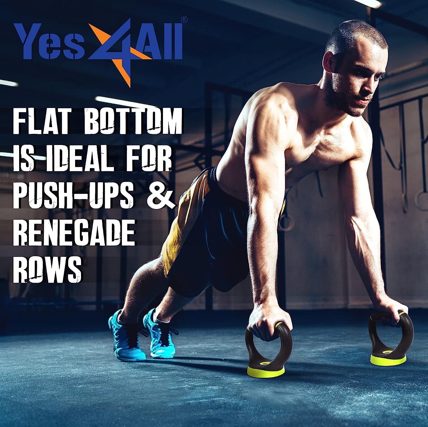 Detalle de Yes4All impugnatura regolabile per kettlebell: convertitore di piastre di peso