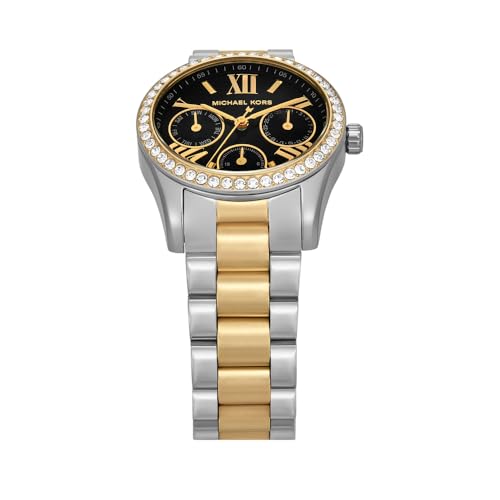 Detalle de Michael Kors Lexington, montre femme à chronographe quartz et bracelet en acier inoxydable