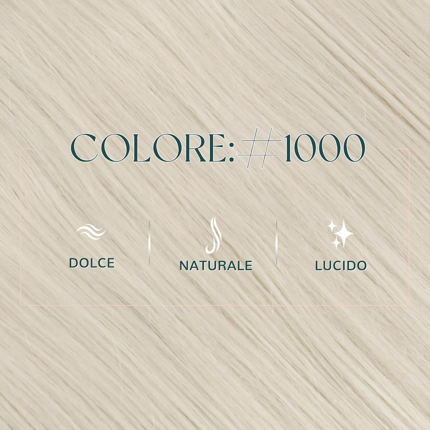 Detalle de Easyouth Weft Remy Hair Extension 100g – Bianco Biondo 55 cm