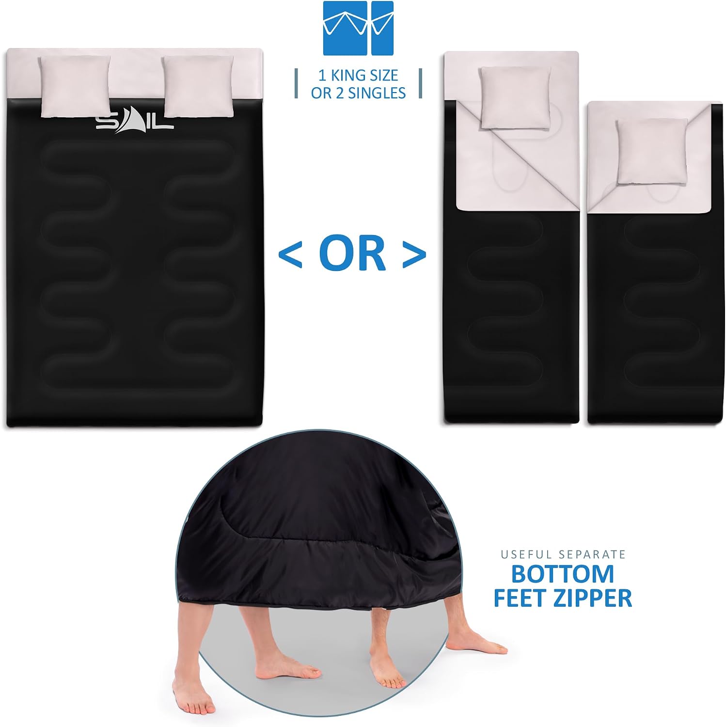 Thumbnail 2 de SAIL Double Sleeping Bag 220cm