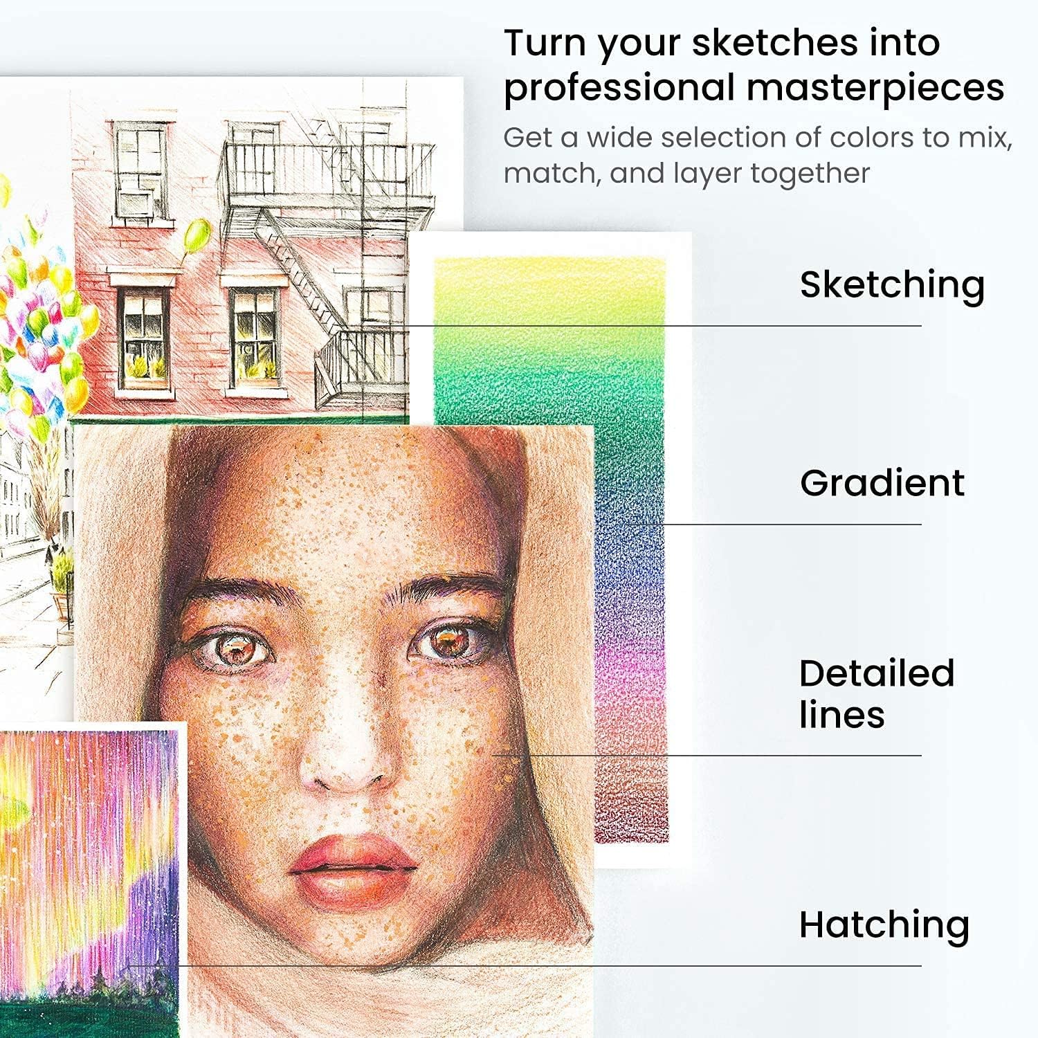 Thumbnail 6 de Vozuna 120 Colouring Pencils 120 shades