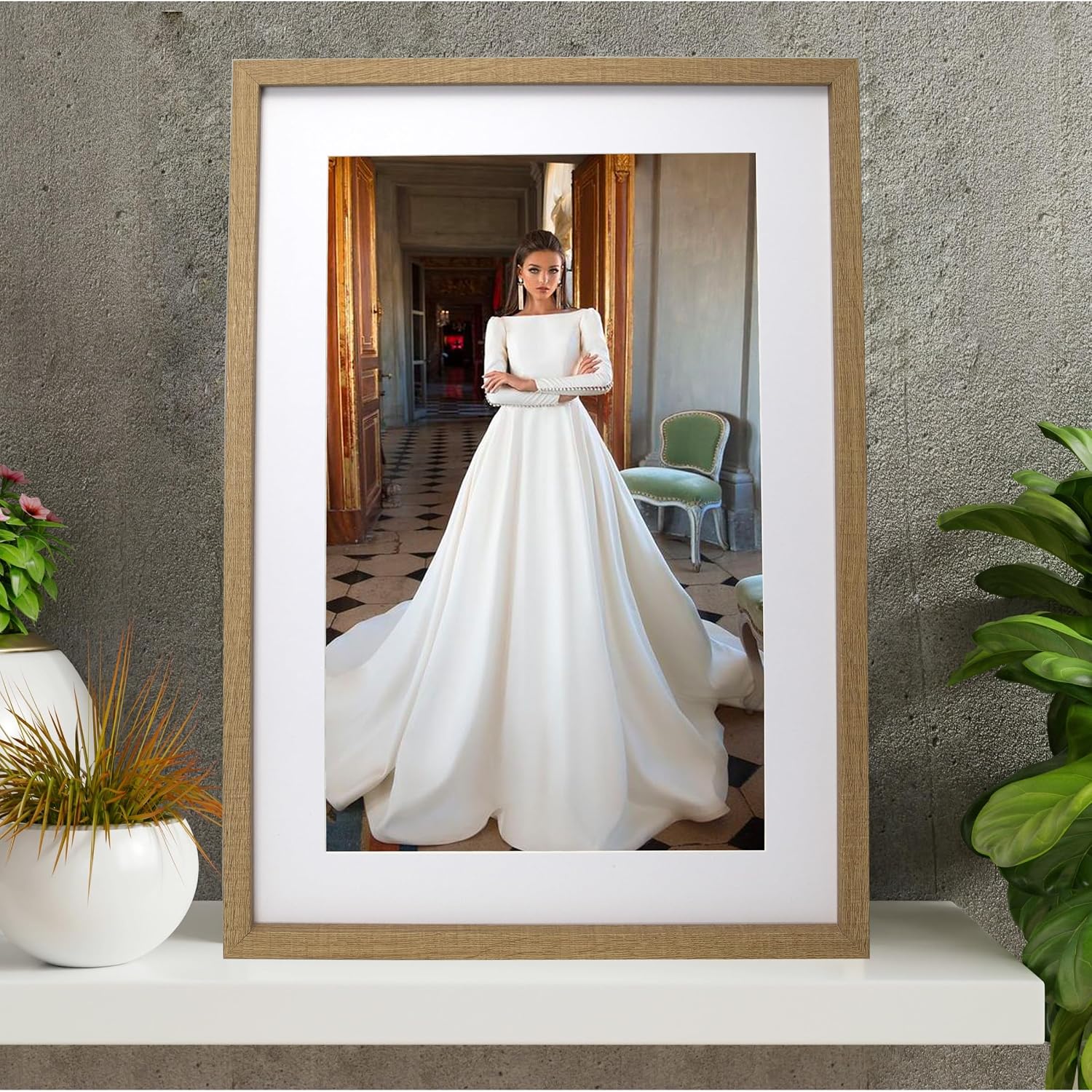 Thumbnail 3 de YiPinYin 40x60cm Wooden Picture Frame Set