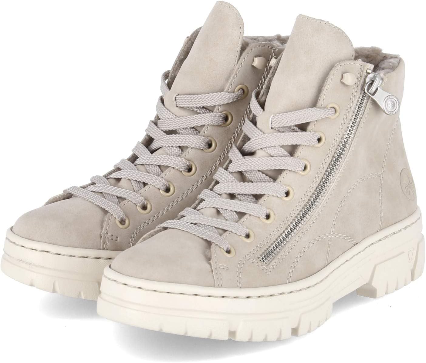 Detalle 2 de Rieker Schnürstiefel Beige