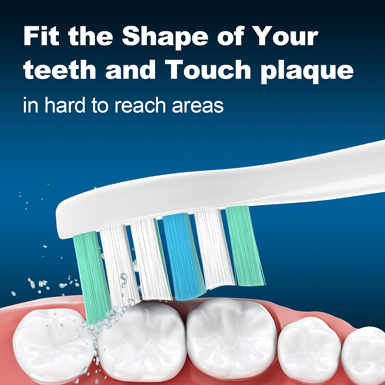 Detalle 2 de MRYUESG Replacement Toothbrush Heads 10 Pack 🪥