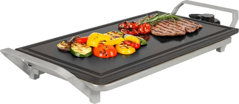 Detalle de Princess Table Chef Premium Stone Grill – Tischgrill mit Steinplatte und Keramikbeschichtung