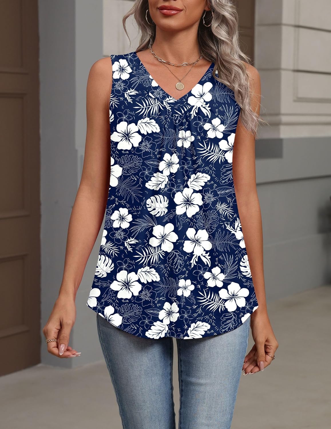 Detalle 2 de Zeagoo Women's Tank Top in a Polyester-Spandex Blend
