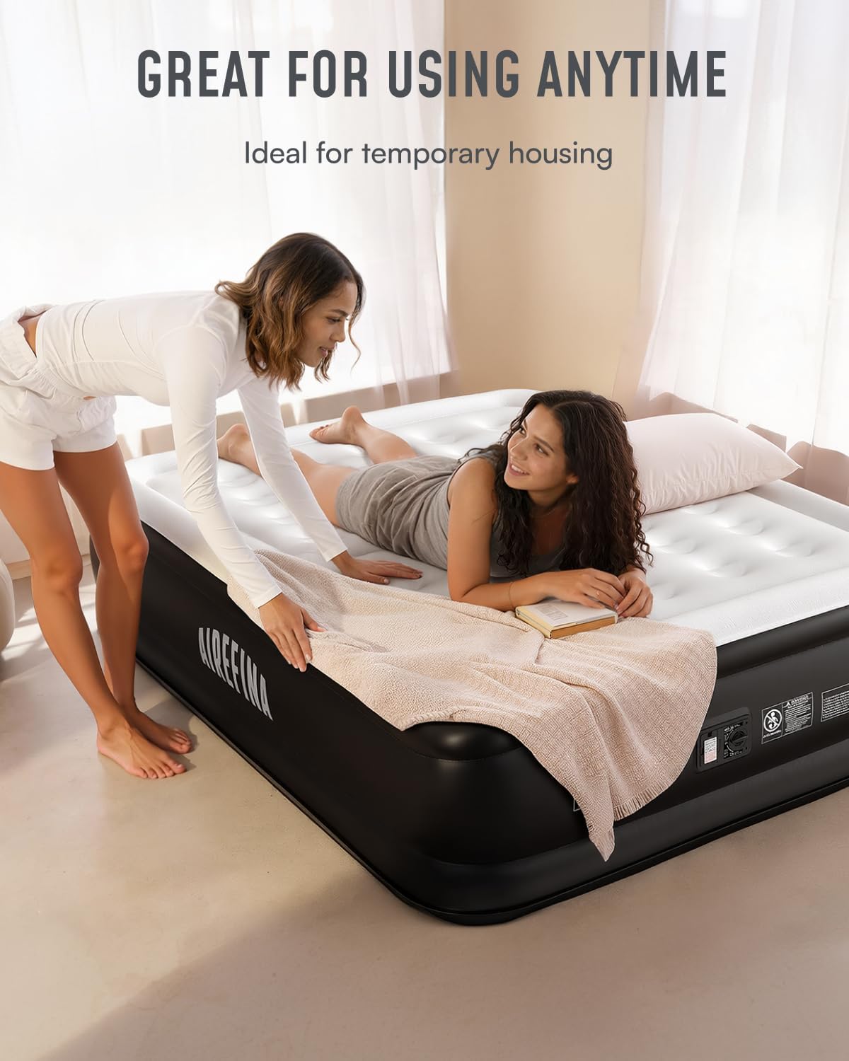 Thumbnail 5 de Airefina Inflatable Air Mattress King Size 203×152×46 cm